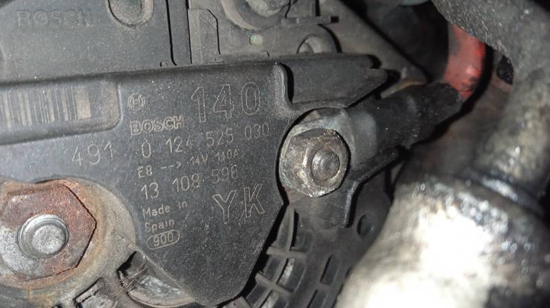 0124525030 Opel Zafira 2005 Alternator - Thumbnail 3