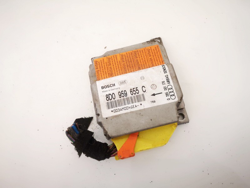 8D0959655C Audi A4 1997 SRS AIRBAG KOMPIUTERIS - ORO PAGALVIU VALDYMO BLOKAS