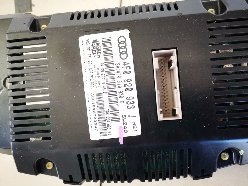 4F0920933J Audi A6 2007 Speedometers - Cockpit - Speedo Clocks Instrument - Thumbnail 3