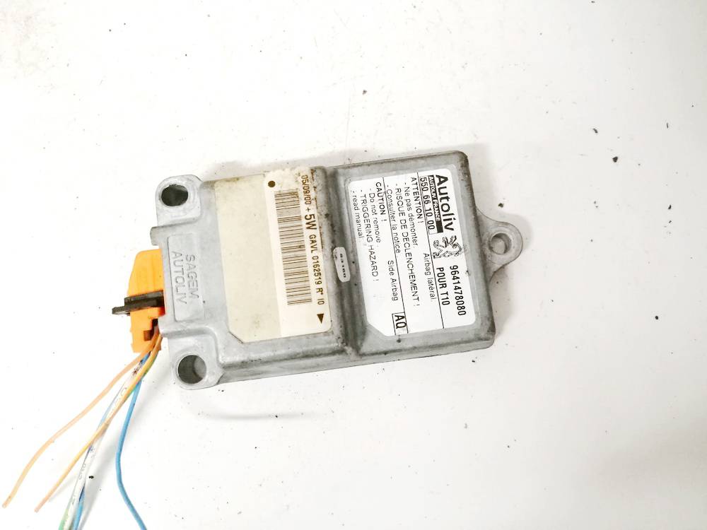 9641478080 Peugeot 206 2000 Airbag crash sensors module - Thumbnail 2