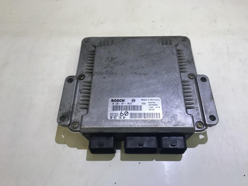 0281011033 Peugeot 807 2005 Moottorin ohjainyksikkö