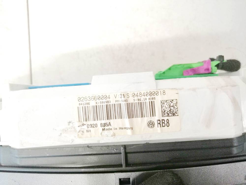 0263660004 Volkswagen Phaeton 2006 Speedometers - Cockpit - Speedo Clocks Instrument - Thumbnail 3