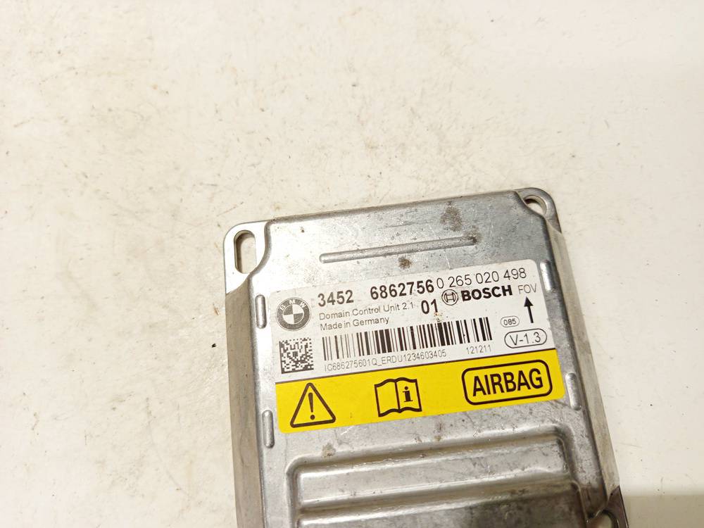 0265020498 BMW 1-Series 2011 SRS AIRBAG KOMPIUTERIS - ORO PAGALVIU VALDYMO BLOKAS - Thumbnail 3