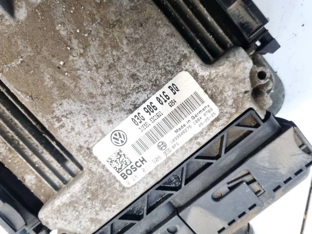03G906016BQ Volkswagen Touran 2005 ECU Engine Computer (Engine Control Unit) - Thumbnail 3