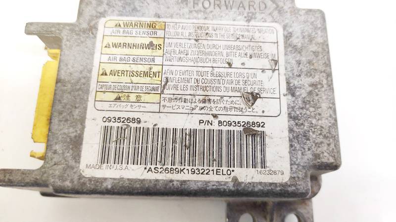 8093526892 Opel Frontera 2000 Airbag crash sensors module - Thumbnail 3