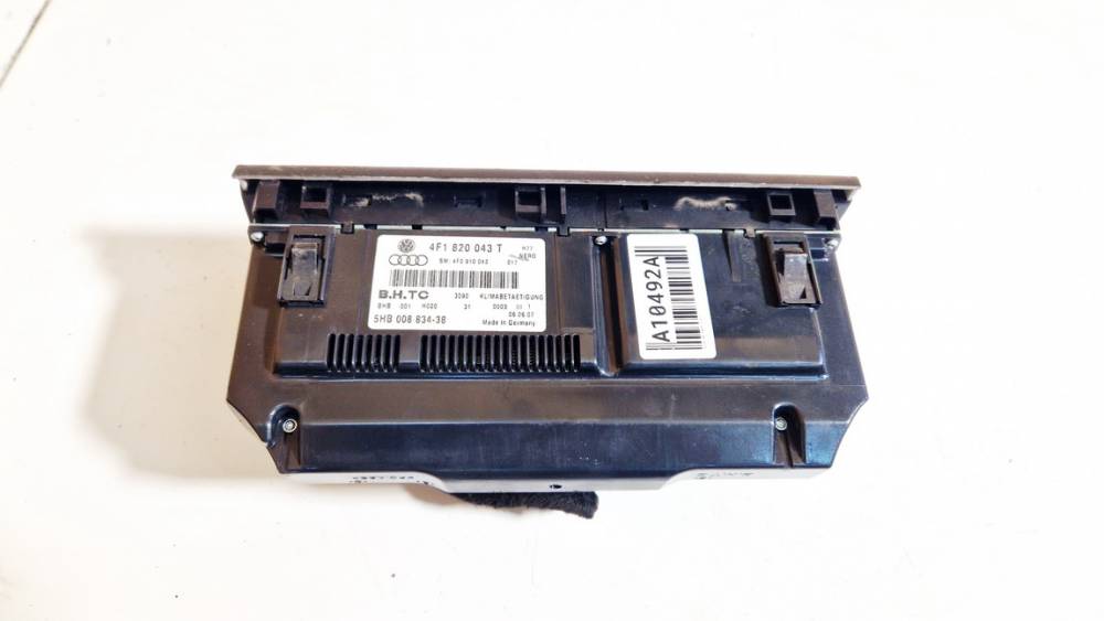 4F1820043T Audi A6 2007 Climate Control Panel (heater control switches) - Thumbnail 2