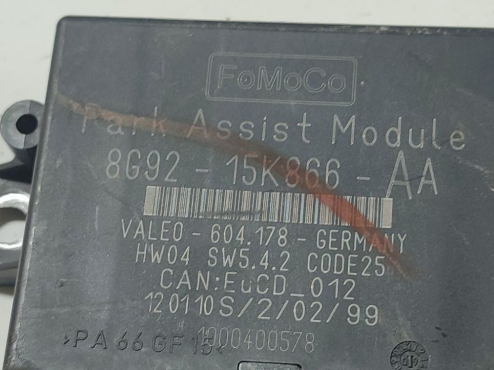 8G9215K866AA Ford Mondeo 2010 Control Unit Parking (Parking Assist Module) - Thumbnail 4