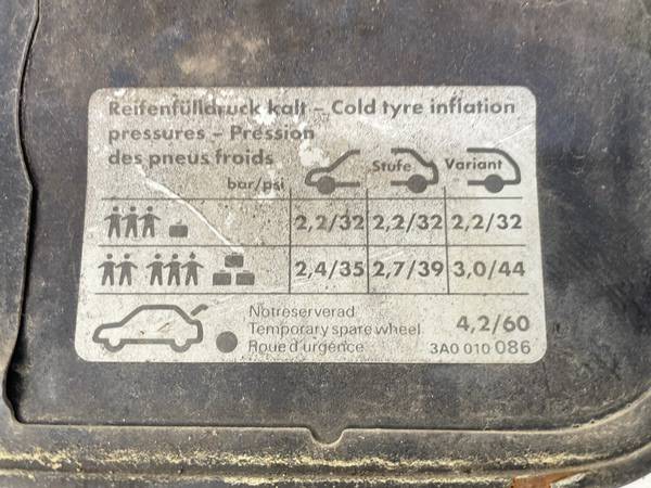 3A0010086 Volkswagen Passat 1996 Tankdeckel Tankklappe - Thumbnail 3