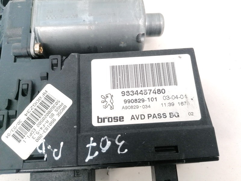 9634457480 Peugeot 307 2004 Window Motor - FRONT RIGHT - Thumbnail 3