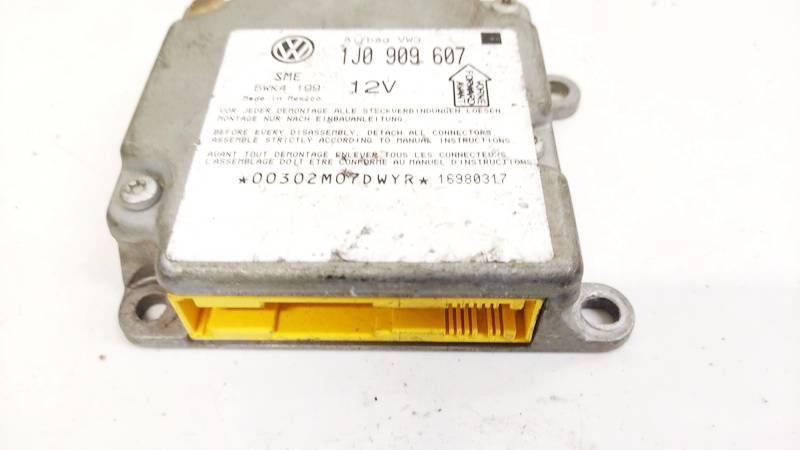 1J0909607 Volkswagen Passat 1999 Airbag crash sensors module - Thumbnail 2