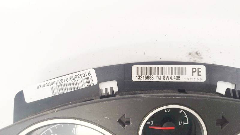 13216683 Opel Astra 2006 Speedometers - Cockpit - Speedo Clocks Instrument - Thumbnail 2