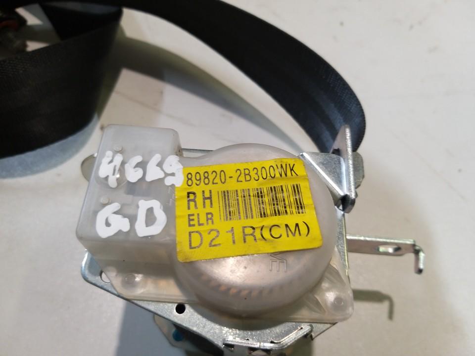 898202B300WK Honda CR-V 2009 Seat belt - REAR RIGHT - Thumbnail 2