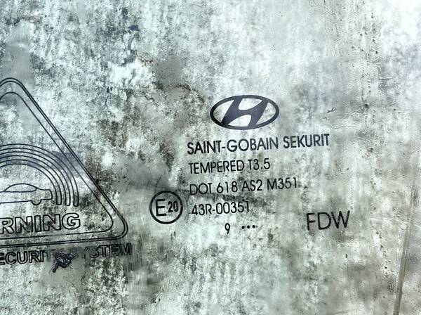 AS2 Hyundai i30 2010 Duru stiklas P.K. - Thumbnail 2