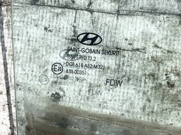 AS2 Hyundai i30 2010 Seitenscheibe Fenster Seiten Scheibe Hinten Rechts - Thumbnail 2