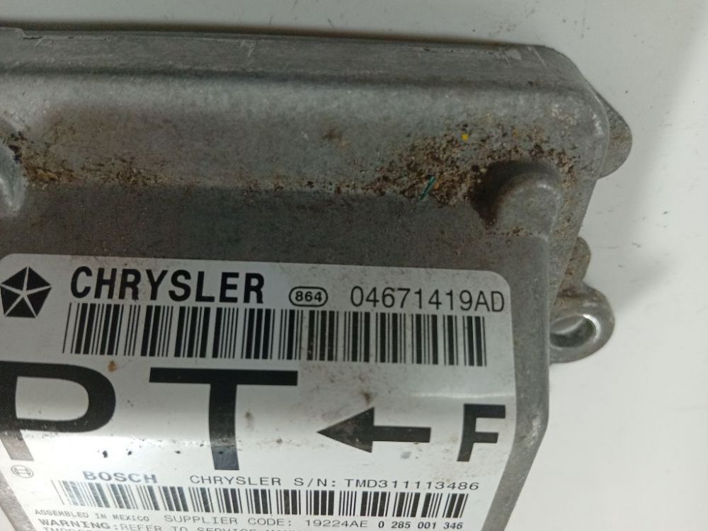 04671419AD Chrysler PT Cruiser 2002 Steuergerät ECU Modul Airbag steuergerät - Thumbnail 4