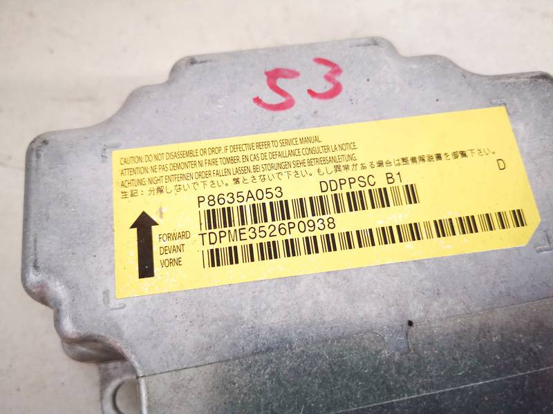 P8635A053 Mitsubishi Outlander 2007 Airbag crash sensors module - Thumbnail 2