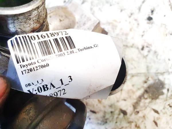 1720127060 Toyota Corolla 2003 Turbo Turbocharger - Thumbnail 2