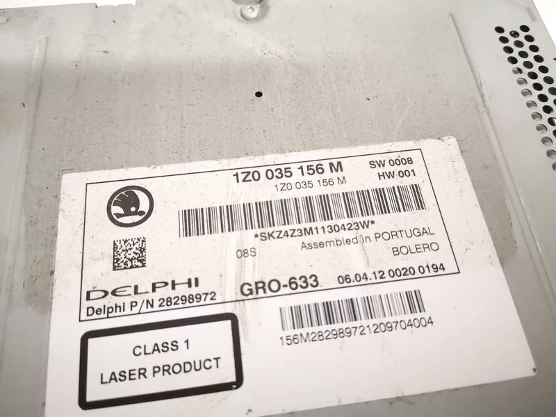 1Z0035156M Skoda Octavia 2012 Autoradio - Thumbnail 2