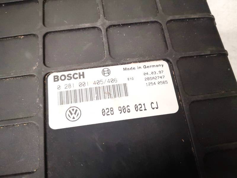 028906021cj 0281001405/406 ECU Engine Computer (Engine Control Unit ...