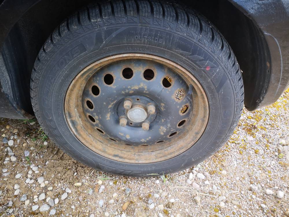 4X100 Nissan Note 2007 Komplet stalowych felg R15 - Thumbnail 2