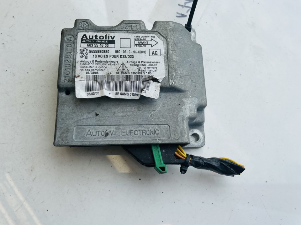 9655880880 Peugeot 407 2005 Airbag crash sensors module