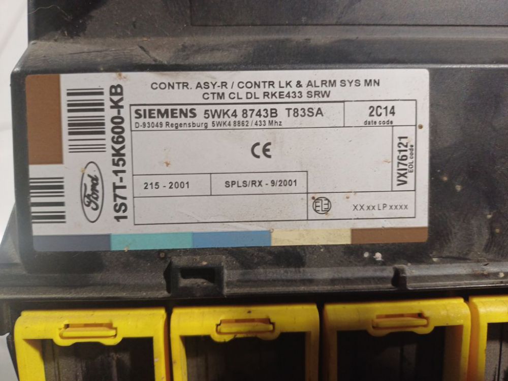 1S7T15K600KB Ford Mondeo 2002 General Module Comfort Relay (Unit) - Thumbnail 4