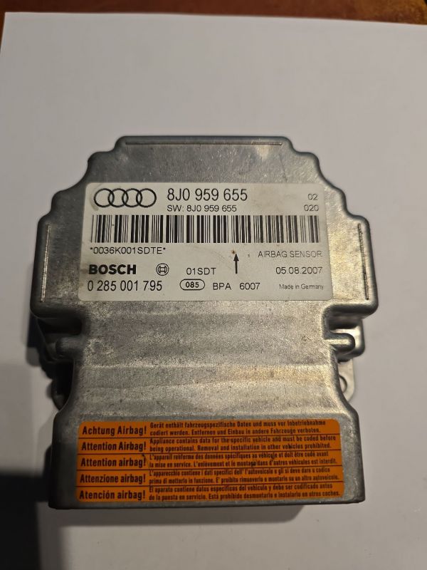 8J0959655 Audi TT 2008 Airbag crash sensors module