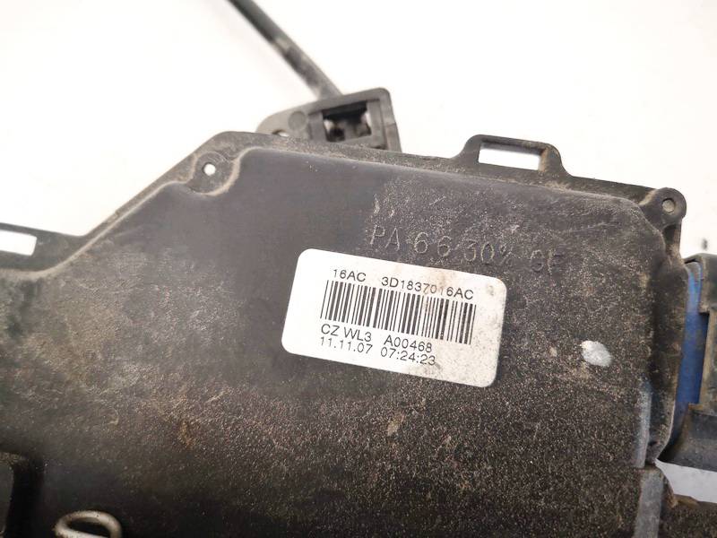 3D1837016AC Skoda Octavia 2007 Door Lock Mechanism - FRONT RIGHT - Thumbnail 3