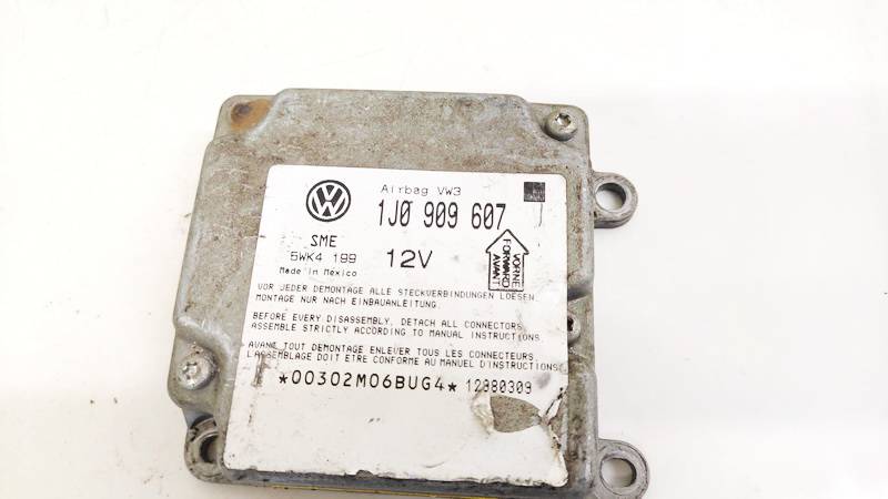 1J0909607 Volkswagen Passat 1999 Airbag crash sensors module - Thumbnail 3