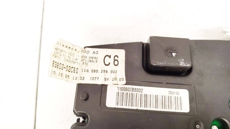 110080288002 Toyota Corolla 2004 Speedometers - Cockpit - Speedo Clocks Instrument - Thumbnail 3