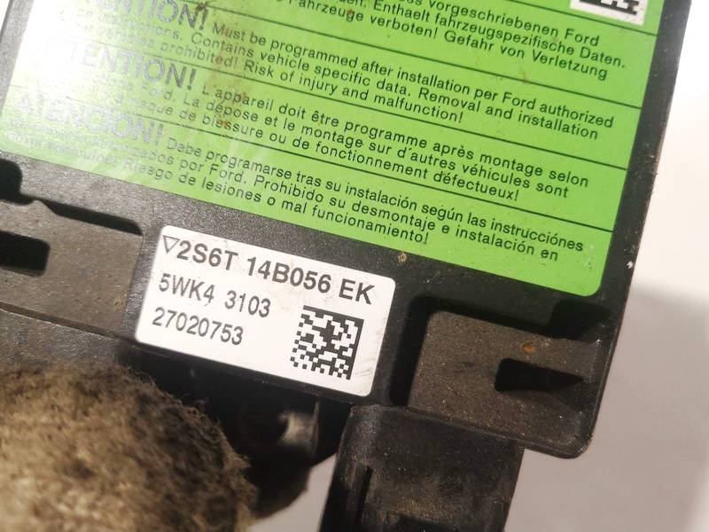2S6T14B056 Ford Fiesta 2002 Komputer SRS airbag – moduł sterujący poduszek powietrznych - Thumbnail 3