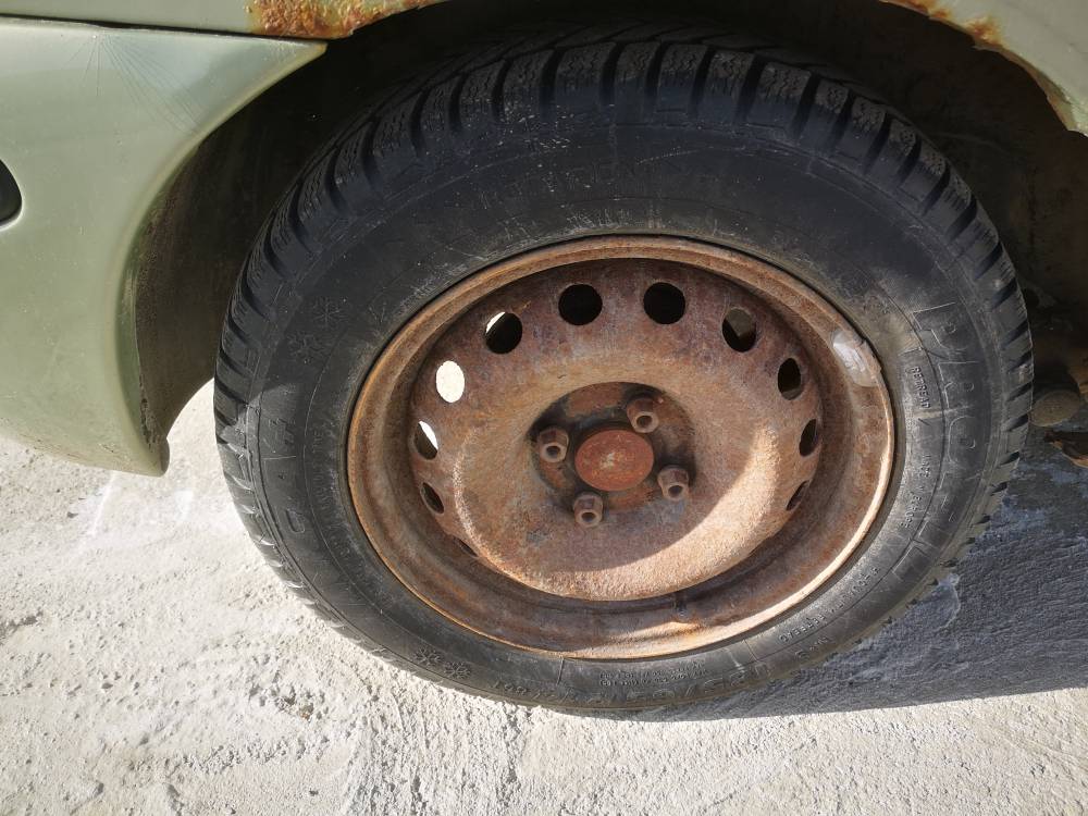 4X100 Renault Megane 2000 Komplet stalowych felg R14 - Thumbnail 3