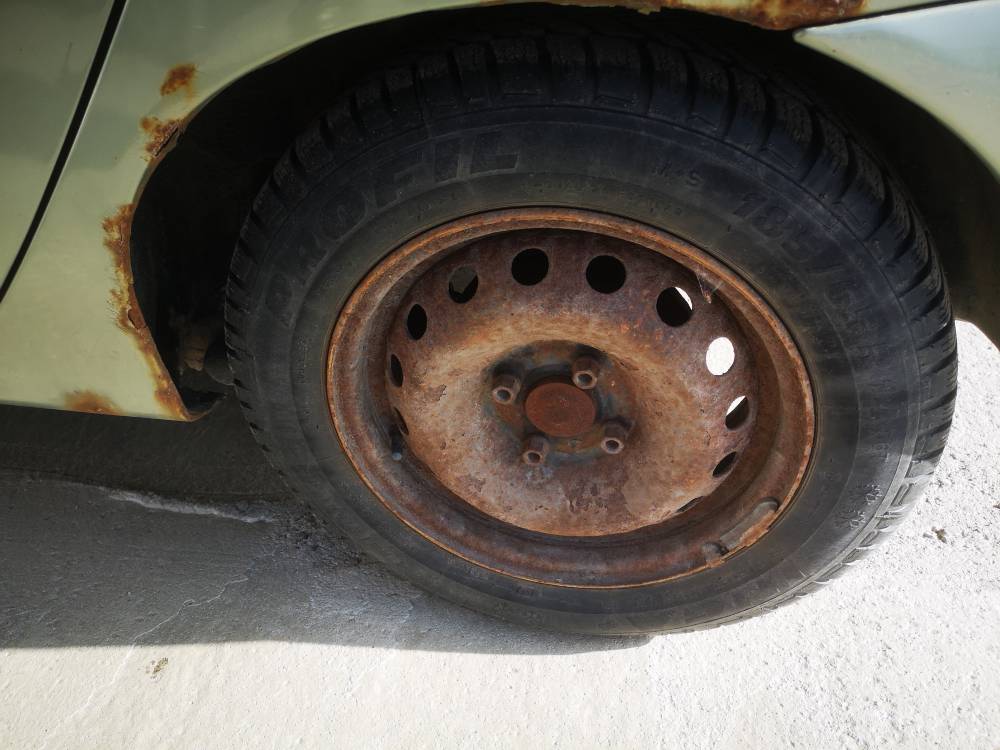 4X100 Renault Megane 2000 Komplet stalowych felg R14 - Thumbnail 2