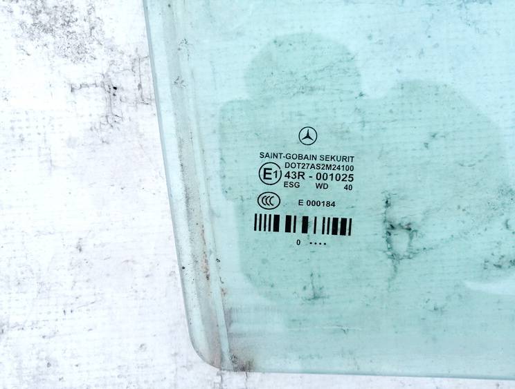 43R001025 Mercedes-Benz E-CLASS 2010 Door-Drop Glass - REAR RIGHT - Thumbnail 2