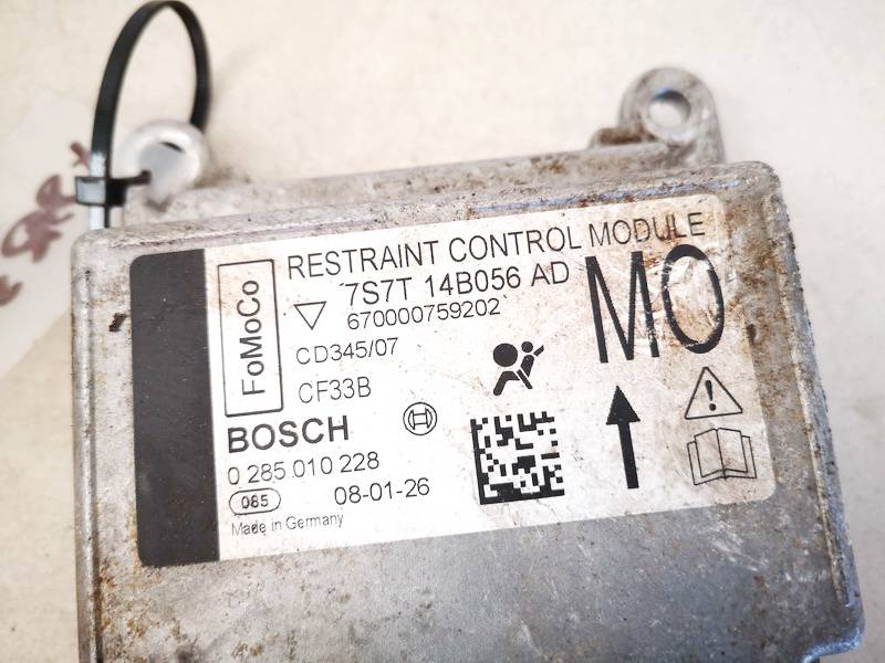 7S7T14B056AD Ford Mondeo 2008 Steuergerät ECU Modul Airbag steuergerät - Thumbnail 2