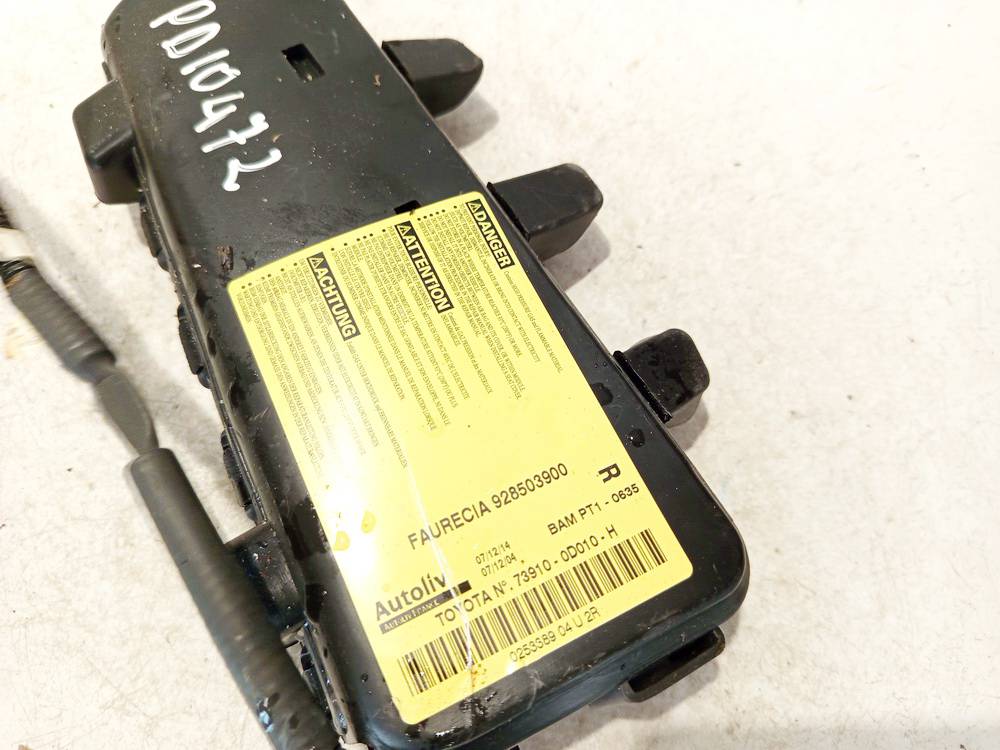 739100D010H Toyota Yaris 2005 Poduszka powietrzna fotela SRS - Thumbnail 3