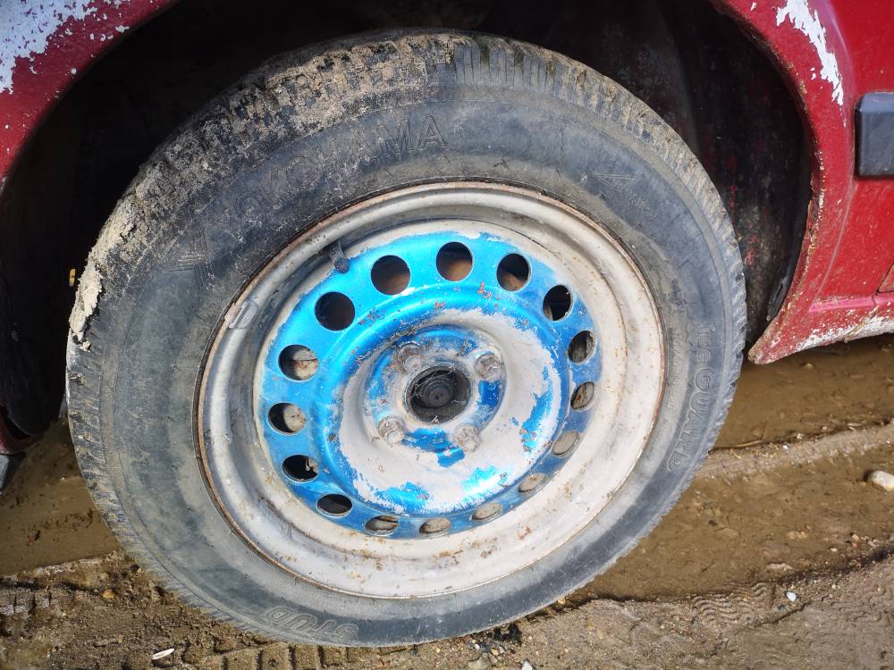 4X100 Volkswagen Golf 1985 Skardiniu ratu komplektas R14 - Thumbnail 2