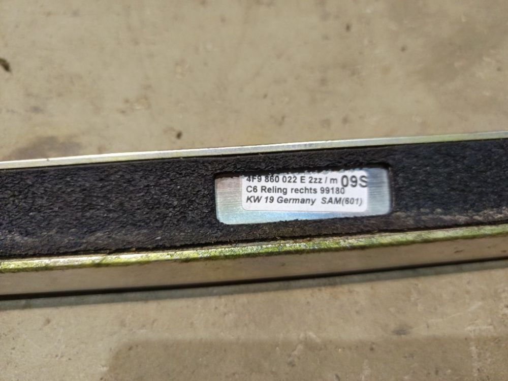 4F9860022E Audi A6 2005 Roof rail - right side - Thumbnail 4