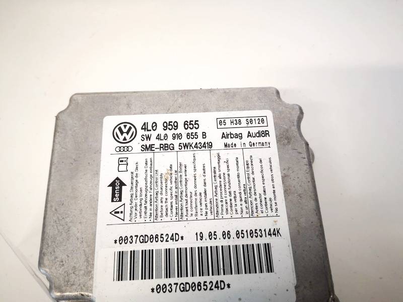 4L0959655 Audi Q7 2006 CALCULATEUR AIRBAG - Thumbnail 2