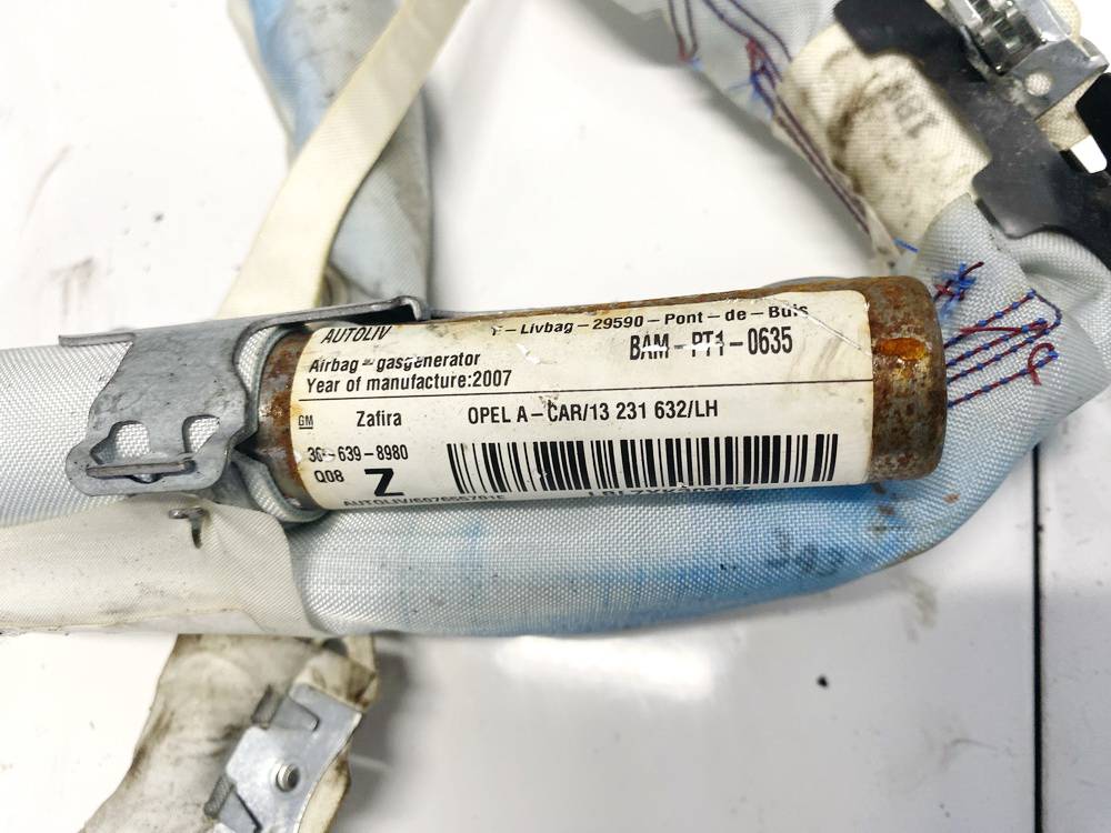 13231632 Opel Zafira 2007 Sicherheitsmodul Seitenverkleidung Vorne Linke - Thumbnail 3