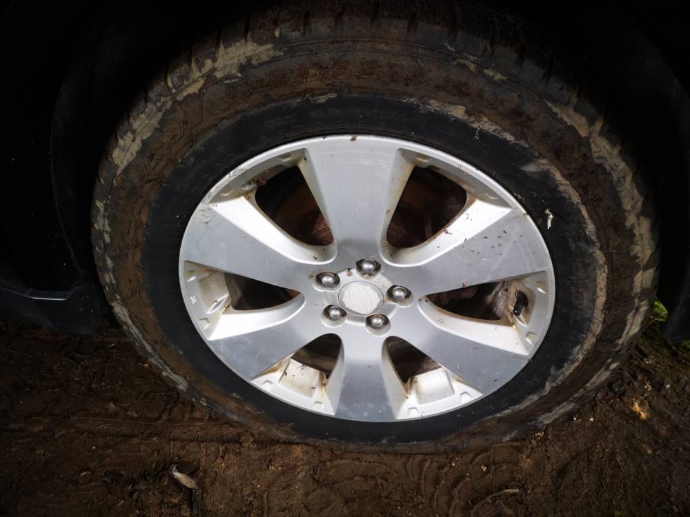 5X100 Subaru Outback 2011 Komplet Kół Zimowych R17