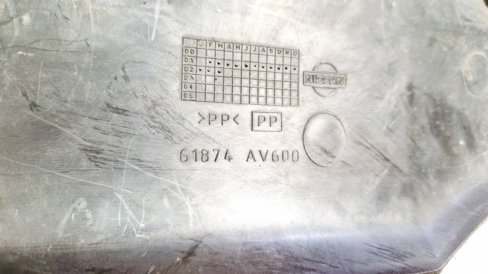 61874AV600 Nissan Primera 2002 Support de radiateur sur cadre face avant - Thumbnail 3