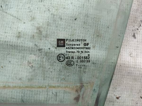 AS2 Opel Zafira 2007 Door-Drop Glass - FRONT LEFT - Thumbnail 2