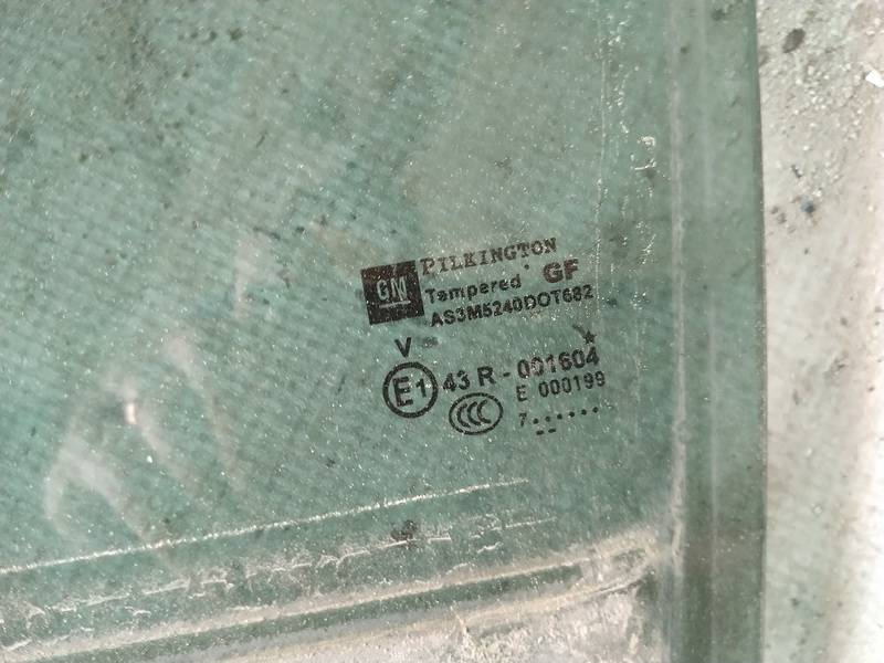 AS3 Opel Zafira 2007 Door-Drop Glass - REAR LEFT - Thumbnail 2