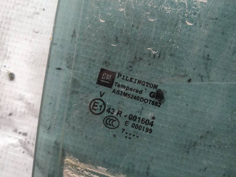 AS3 Opel Zafira 2007 Door-Drop Glass - REAR RIGHT - Thumbnail 2