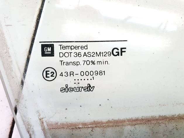 DOT36AS2M129 Opel Vectra 2001 Vitre de Porte Avant Droite - Thumbnail 3