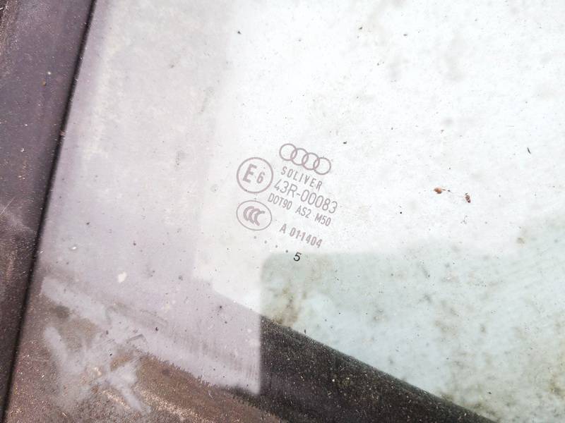 AS2 Audi A6 2005 Door-Drop Glass - FRONT RIGHT - Thumbnail 3