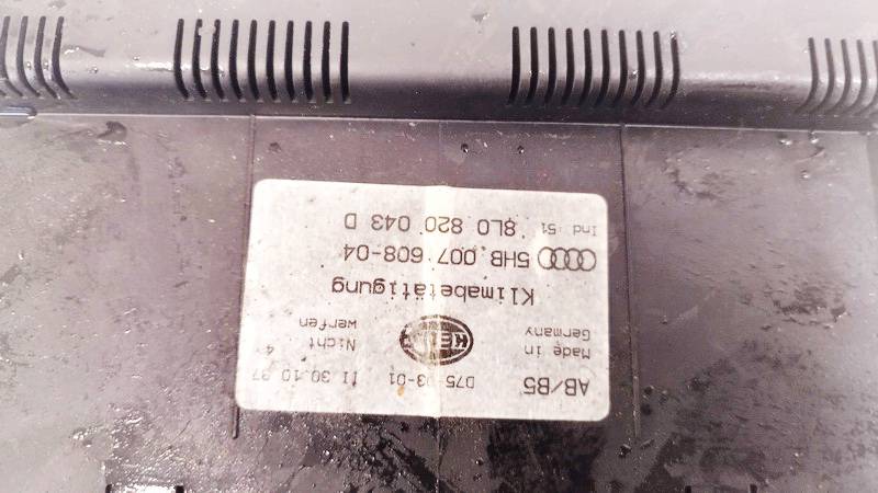 8L0820043D Audi A4 1997 Klimata vadības panelis (sildītāja vadības slēdži) - Thumbnail 3