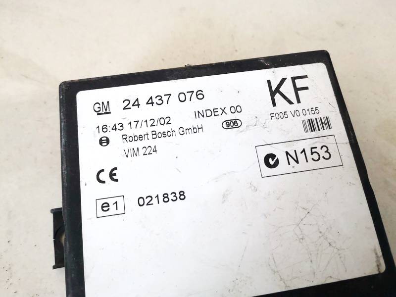 24437076 Opel Zafira 2003 General Module Comfort Relay (Unit) - Thumbnail 2