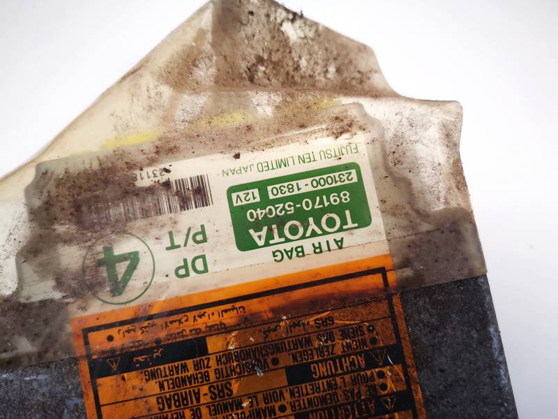 8917052040 Toyota Yaris 1999 SRS gaisa spilvena dators – gaisa spilvenu vadības bloks - Thumbnail 2